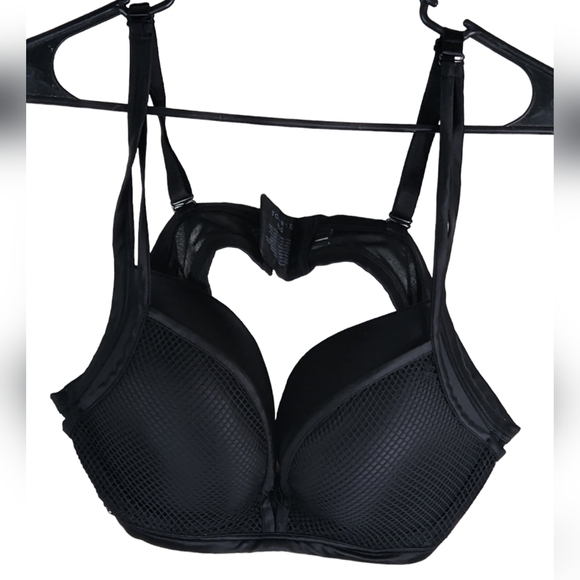 Torrid Black Mesh Overlay Bra , 40C, EUC